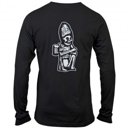 Dead Guy Classic Logo Front and Back Print Long Sleeve Shirt